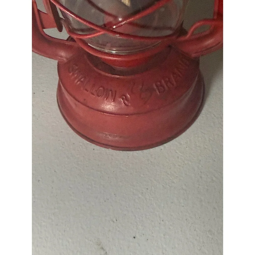 Vintage Swallow Brand No 235 Red Kerosene Lantern Hurricane Oil Lamp China